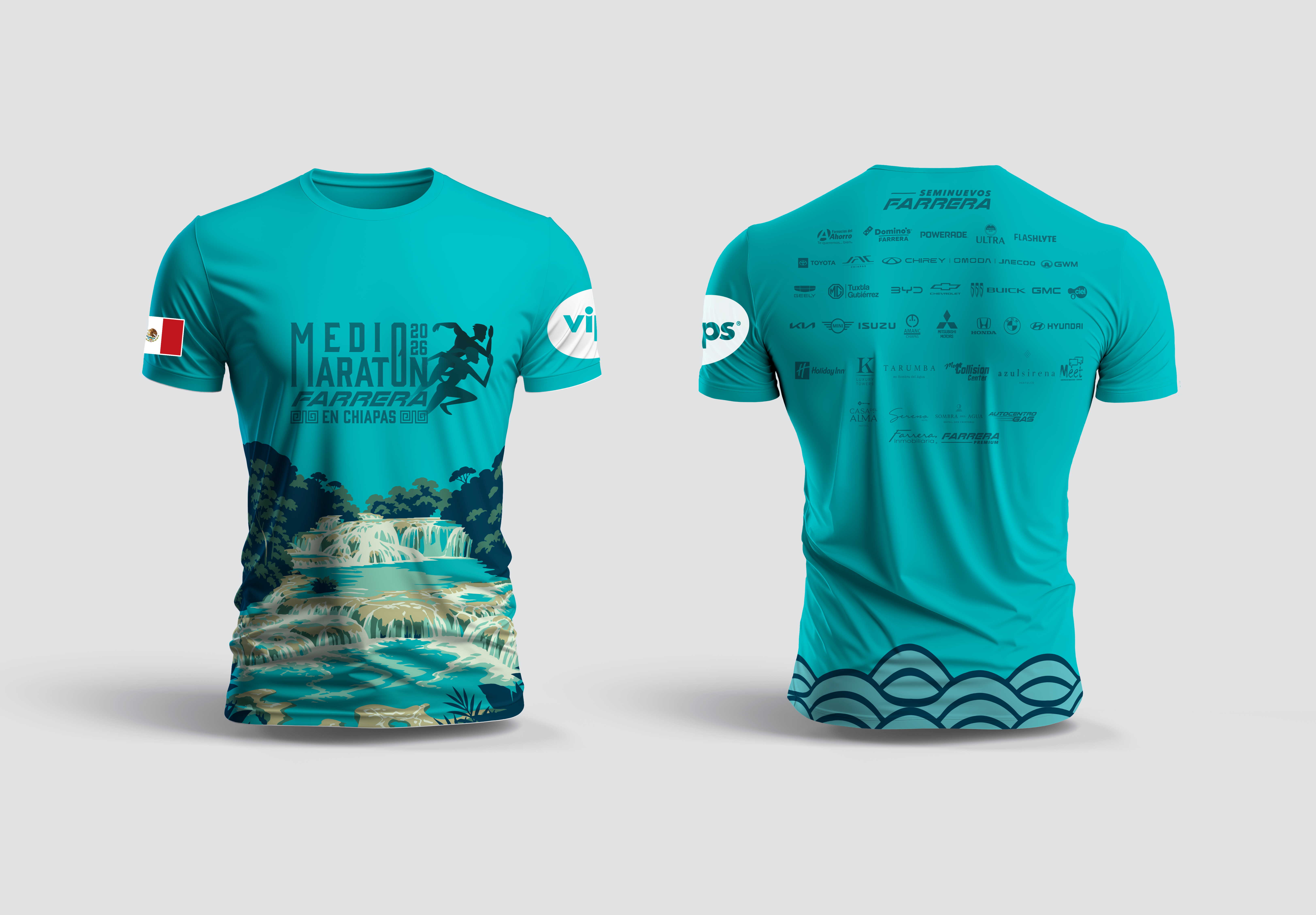 Playera del Medio Maratón Farrera 2026